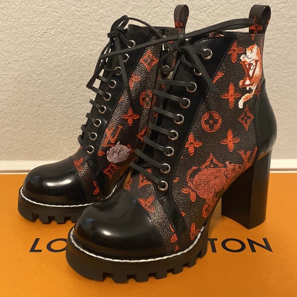 Louis Vuitton Catogram Star Trail Ankle Boots - 38.5 - Picture 5 of 11